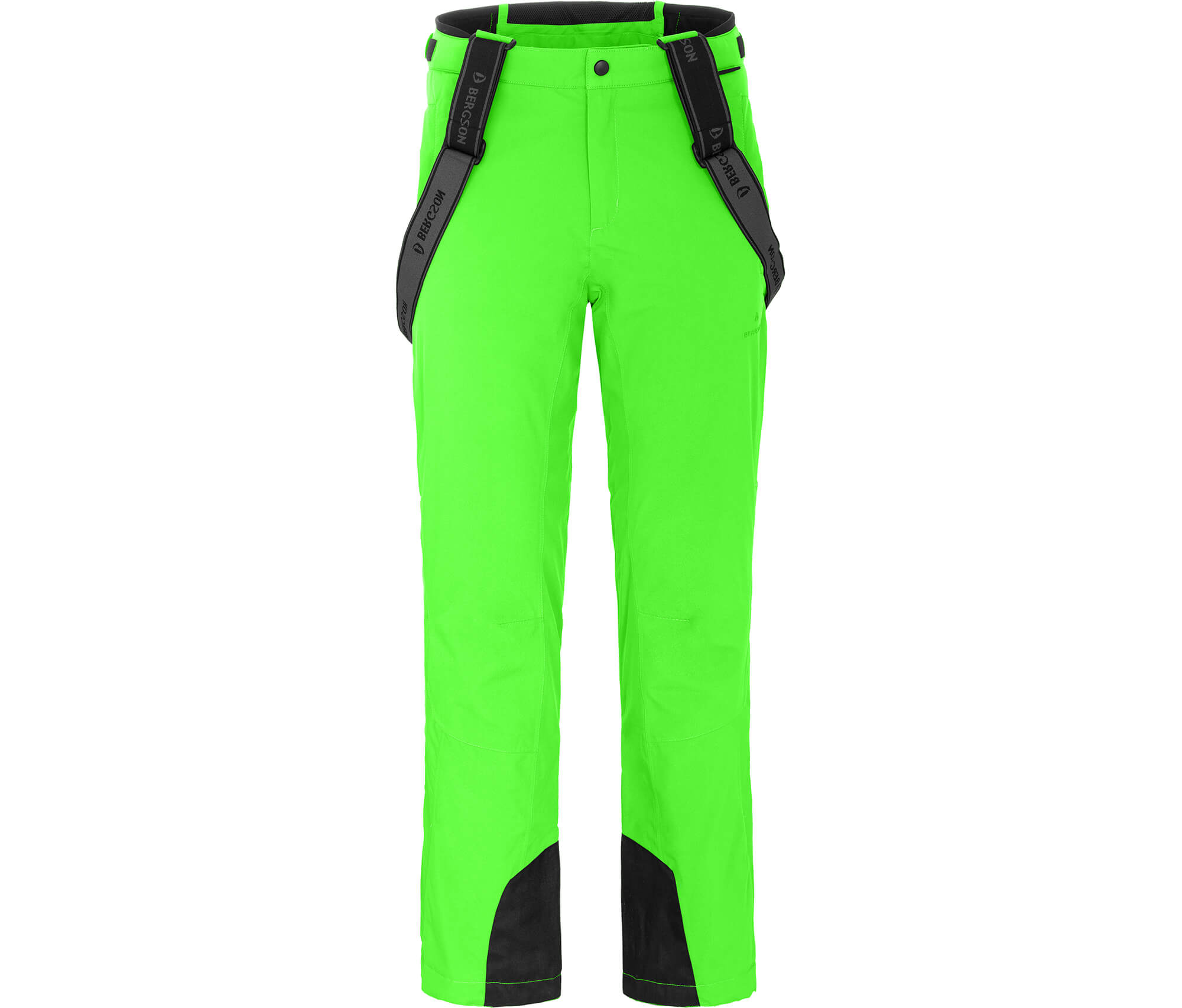 Bergson FLEX Herren Skihose, warm wattiert, elastisch, wasserdicht  Gecko grün