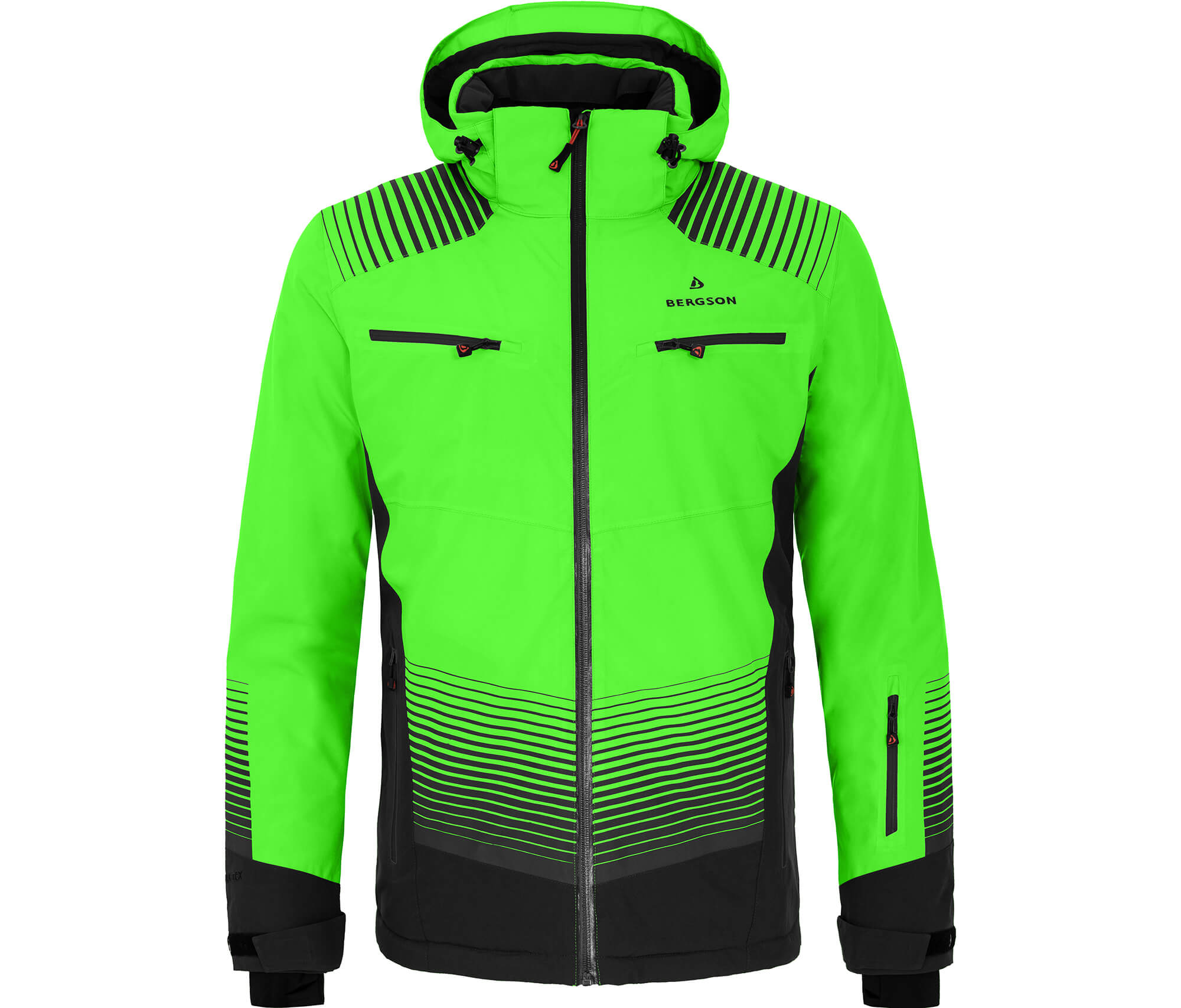 Daunenjacke Herren Jacke Neon GrÃ¼n Bergson Skijacke Neon Bergson