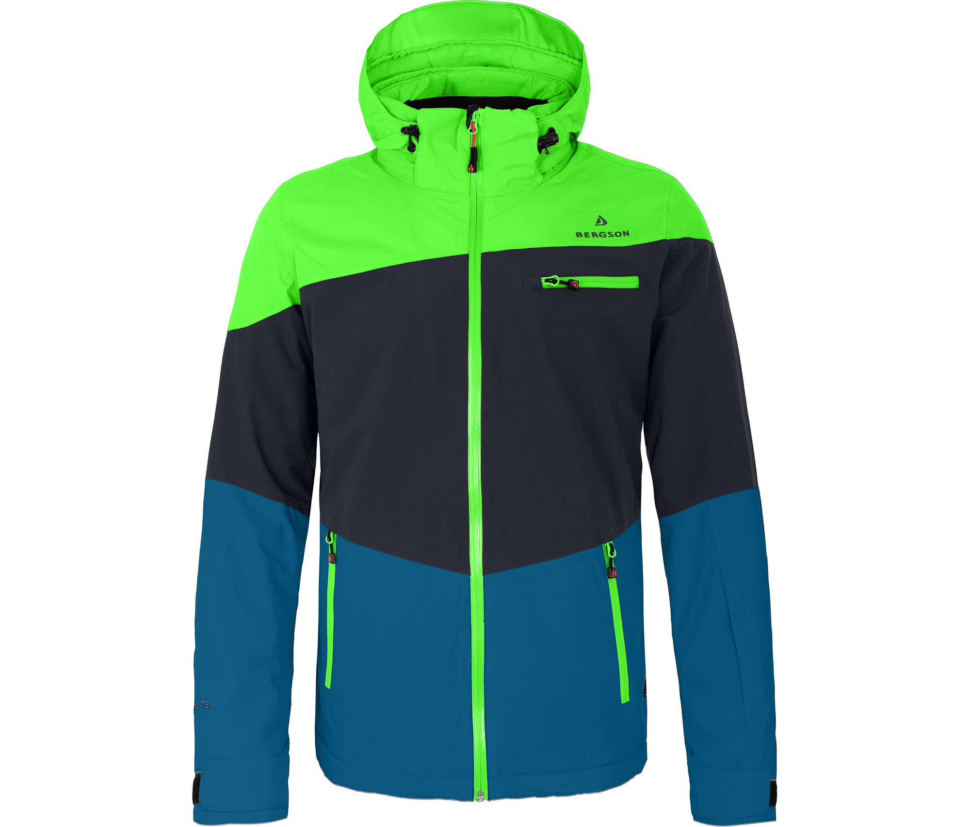 Bergson RUKA Herren Skijacke, wattiert, 20000 mm Wassersäule nacht blau