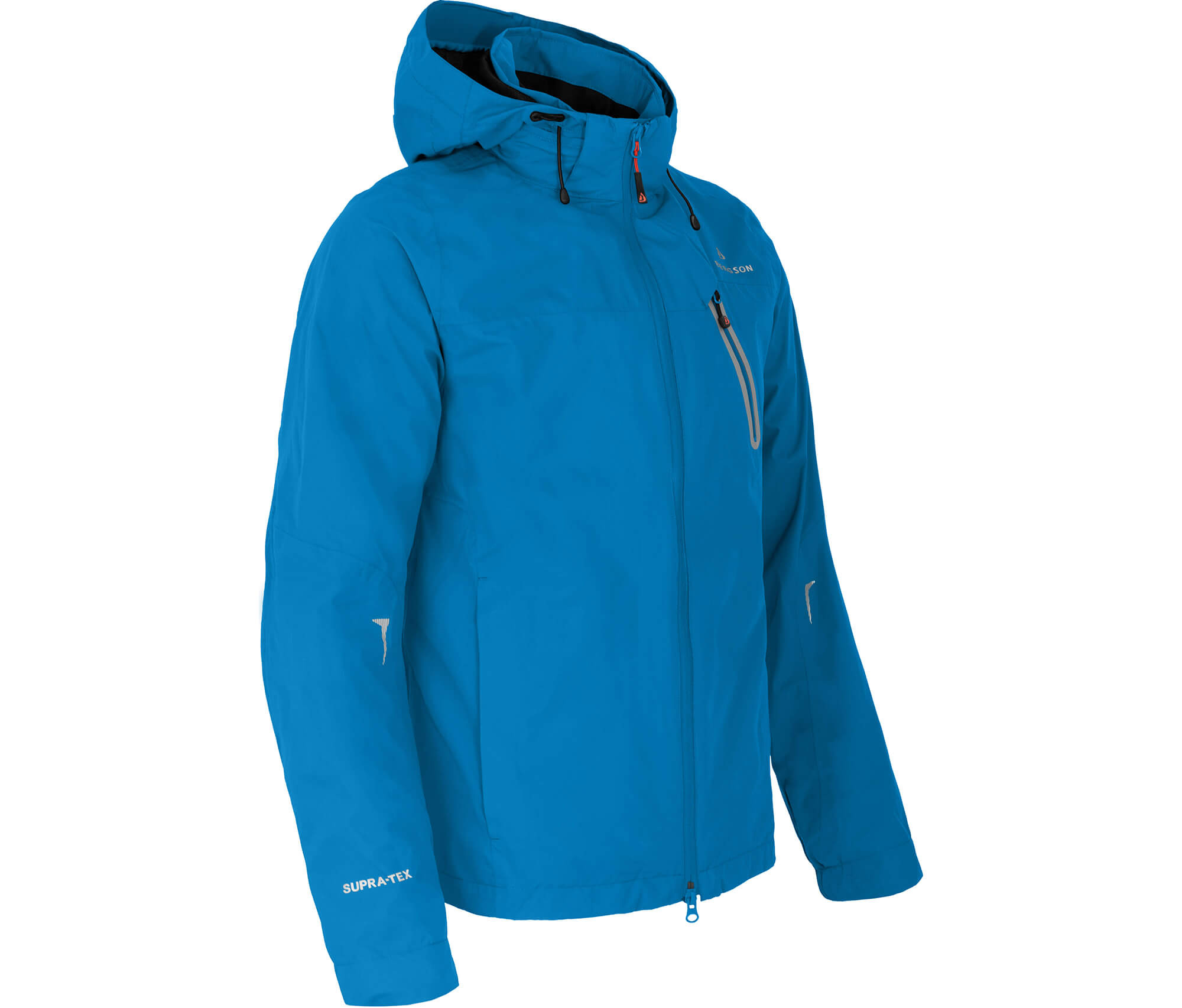 Bergson MOORE Herren Rad-Regenjacke, Netzfutter, 12000 mm