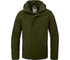 Bergson KAJAANI light | Herren Regenjacke,  gef�ttert, wasserdicht, atmungsaktiv - dunkel gr�n