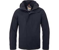 Bergson KAJAANI light | Herren Regenjacke,  gef�ttert, wasserdicht, atmungsaktiv - Nacht blau