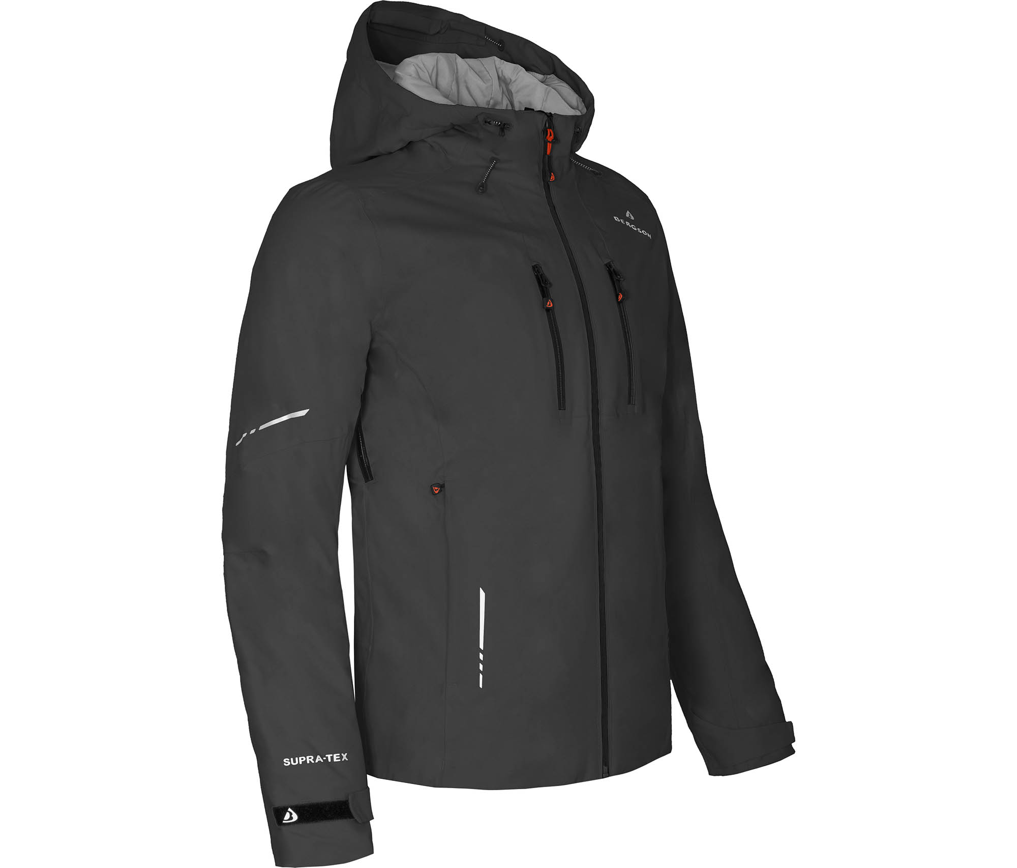 Bergson SKIEN THERMO Herren Regenjacke, leicht wattiert