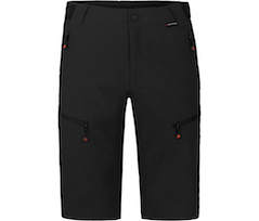 Bergson LEBIKO Bermuda | Herren Wandershorts,  robust, elastisch - schwarz