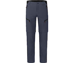 Bergson LEBIKO Zipp-Off | Herren Wanderhose,  robust, elastisch - grau/blau