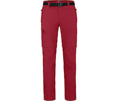 Bergson BAKER ZIPP-Off | Herren Wanderhose,  vielseitig, pflegeleicht - dunkelrot