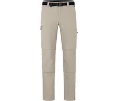 Bergson QUEENSLAND Doppel Zipp-Off mit T-ZIPP | Herren Wanderhose,  vielseitig, pflegeleicht - beige