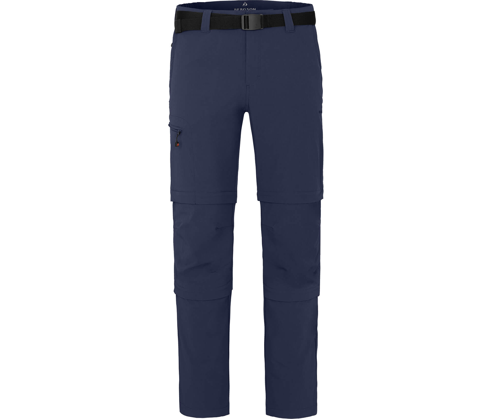 Bergson OSSA Doppel Zipp-Off Herren Wanderhose, vielseitig, pflegeleicht  peacoat blau