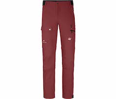 Bergson FROSLEV Bermuda Zipp-Off | Herren Wanderhose,  recycelt, elastisch, 7 Taschen - rot braun