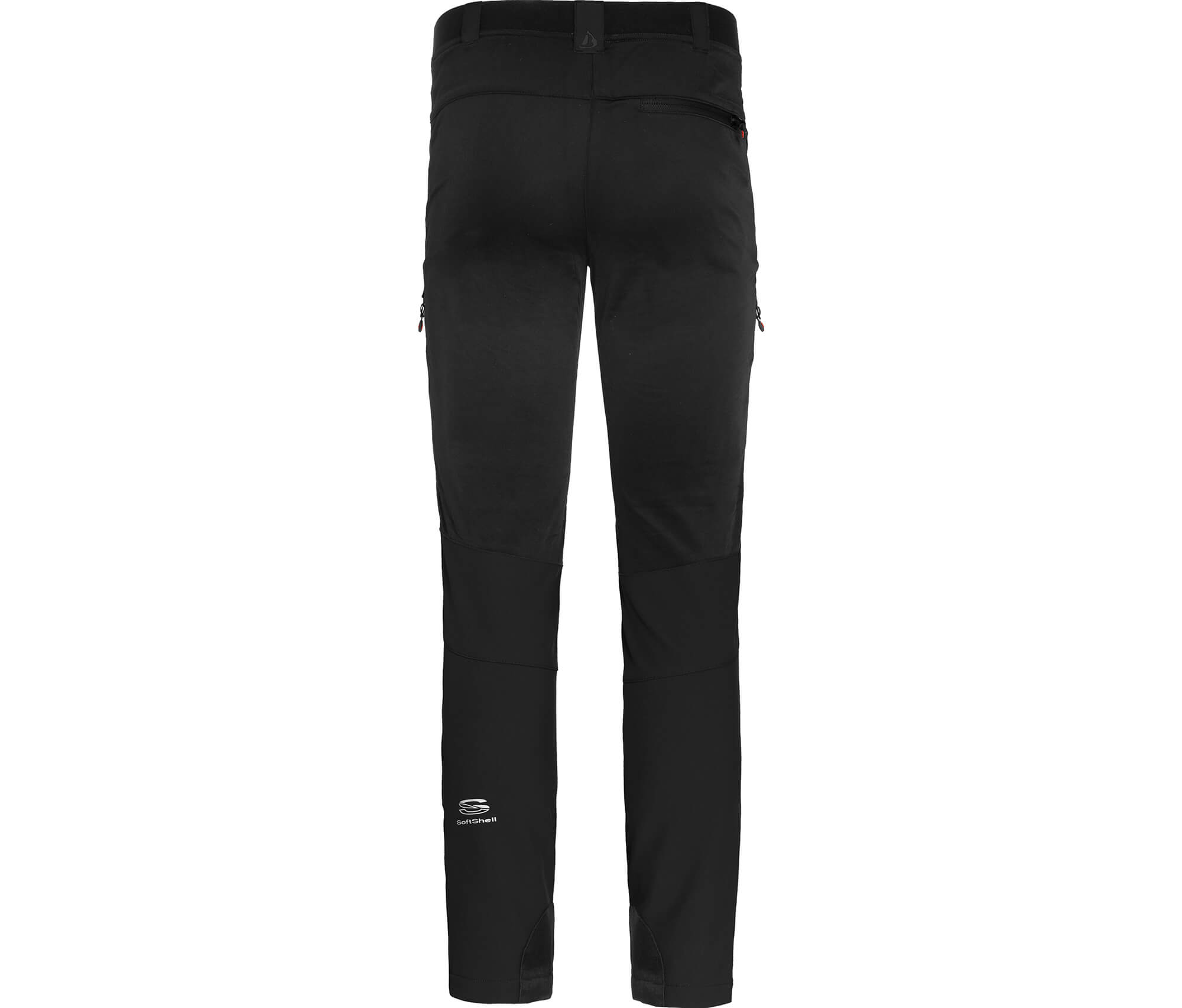 Bergson LARVIK COMFORT (slim) Herren Winter Softshellhose, mit warmem  Innenfleece elastischem Gesäßeinsatz schwarz