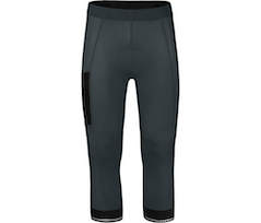 Bergson KEMI COMFORT Capri | Herren 3/4 Radhose \(mit Sitzpolster\),  bielastisch, tight - dunkel grau