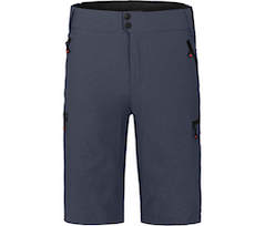 Bergson PORVOO Bermuda | Herren 2 in 1 Radshorts \(mit gepolsterter Innenhose\),  robust, elastisch - grau/blau