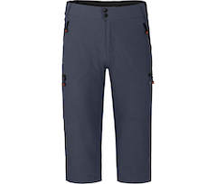 Bergson PORVOO Capri | Herren 3/4 Radhose, 2 in 1 \(mit gepolsterter Innenhose\),  robust, elastisch - grau/blau