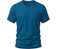 Bergson DEV | Herren PREMIUM T-Shirt,  reine Baumwolle, 175 g/qm - Saphir blau