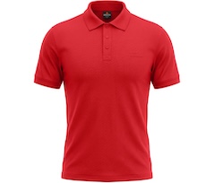 Bergson BAVNEN | Herren PREMIUM Polo-Shirt,  Pique, hoher Baumwollanteil - salsarot