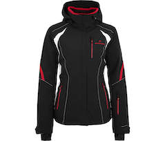 Bergson SNOWTASTIC | Damen Skijacke,  wattiert, 20000mm Wassers�ule - schwarz/rot