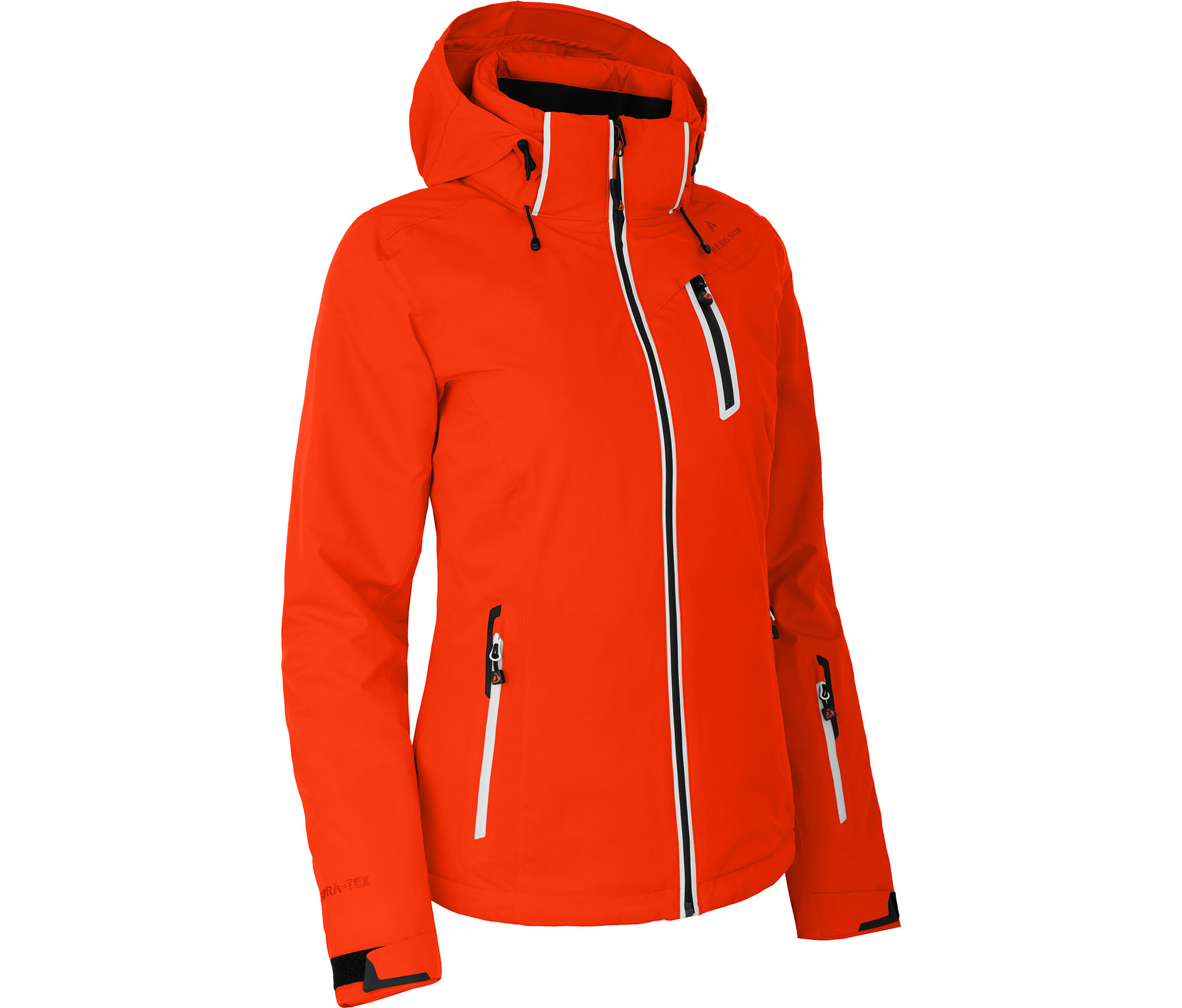 Bergson NICE Damen Skijacke, wattiert, 20000 mm Wassersäule Paprika