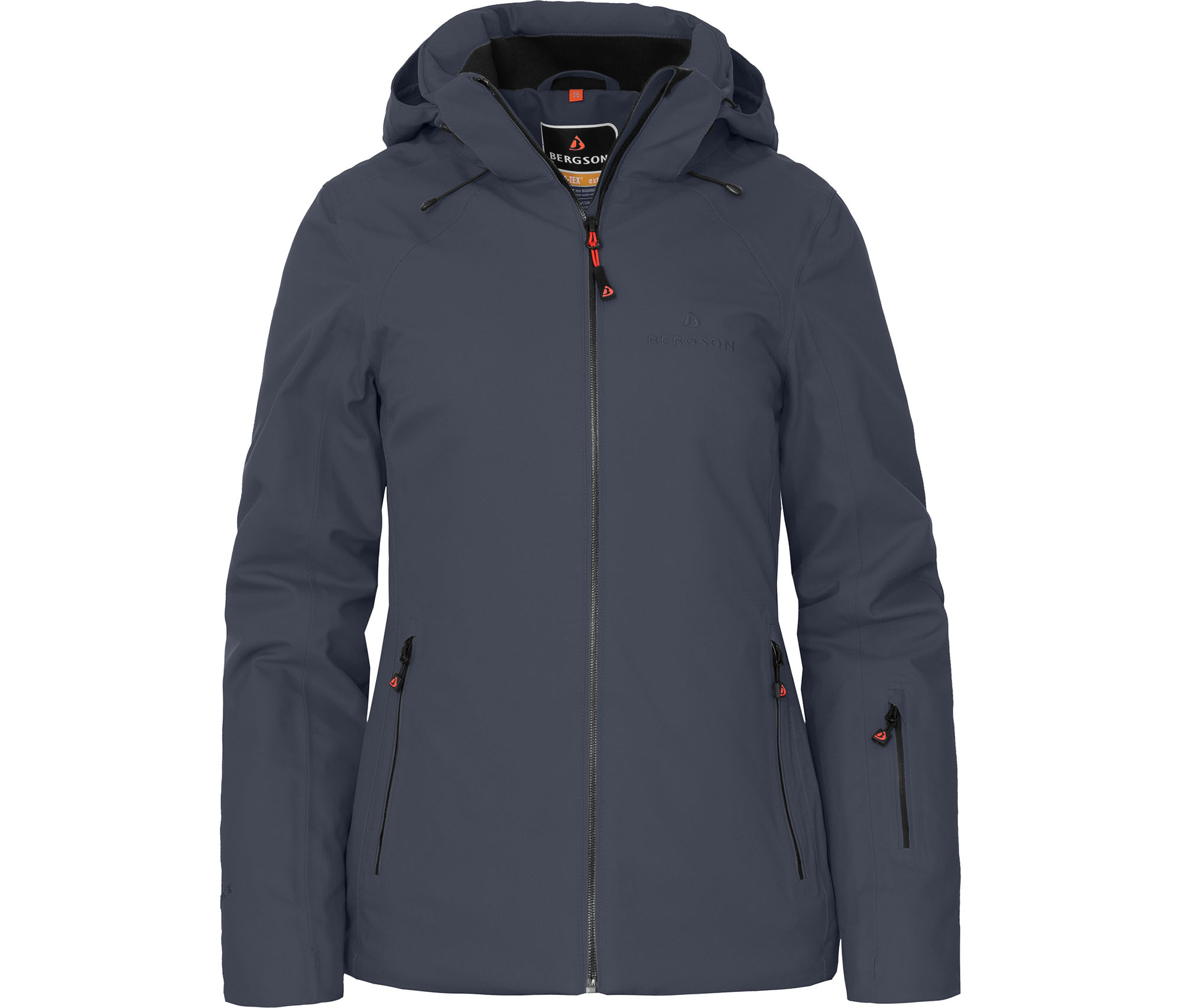 Bergson RANUA Damen Skijacke Winterjacke, wattiert, recycelt