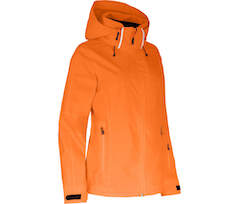 Bergson BEKEN Light | Damen Skijacke & Outdoorjacke,  gef�ttert, voll elastisch, wasserdicht \(20.000 mm\) - orange