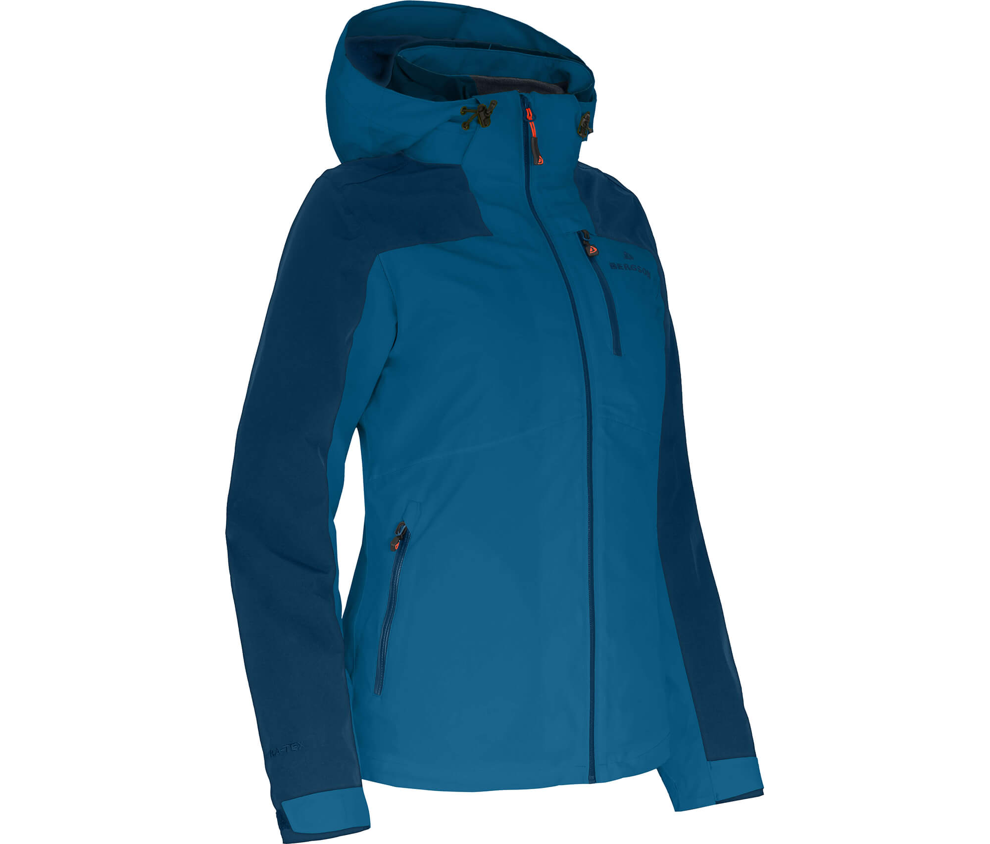 Bergson KURRIKA Damen Regenjacke, Netzfutter, 20000 mm Wassersäule  Saphir blau