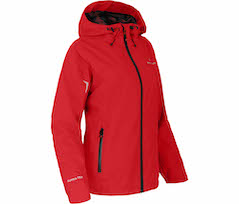 Bergson HELLI | Damen Regenjacke,  Netzfutter, 12000 mm Wassers�ule - salsarot