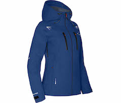 Bergson LEKNES | Damen Regenjacke,  recycelt, Netzfutter, 20000 mm Wassers�ule - blau