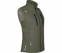 Bergson LEKNES Weste | Damen Regenweste,  recycelt, Netzfutter 20000 mm Wassers�ule - grau/gr�n