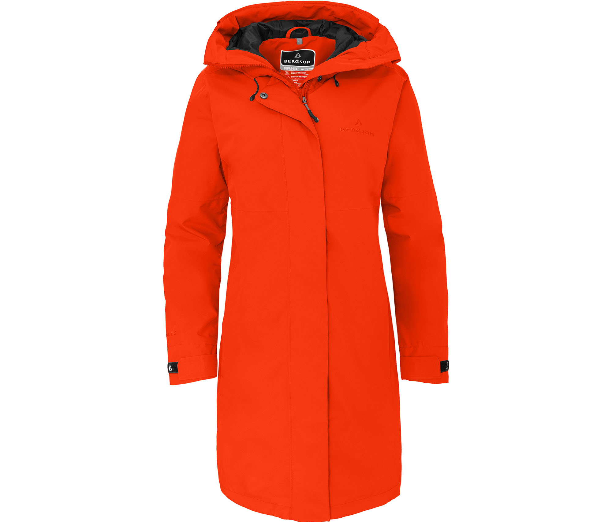 Bergson VERLA Damen Regenmantel, Netzfutter, 20000 mm Wassersäule  Paprika