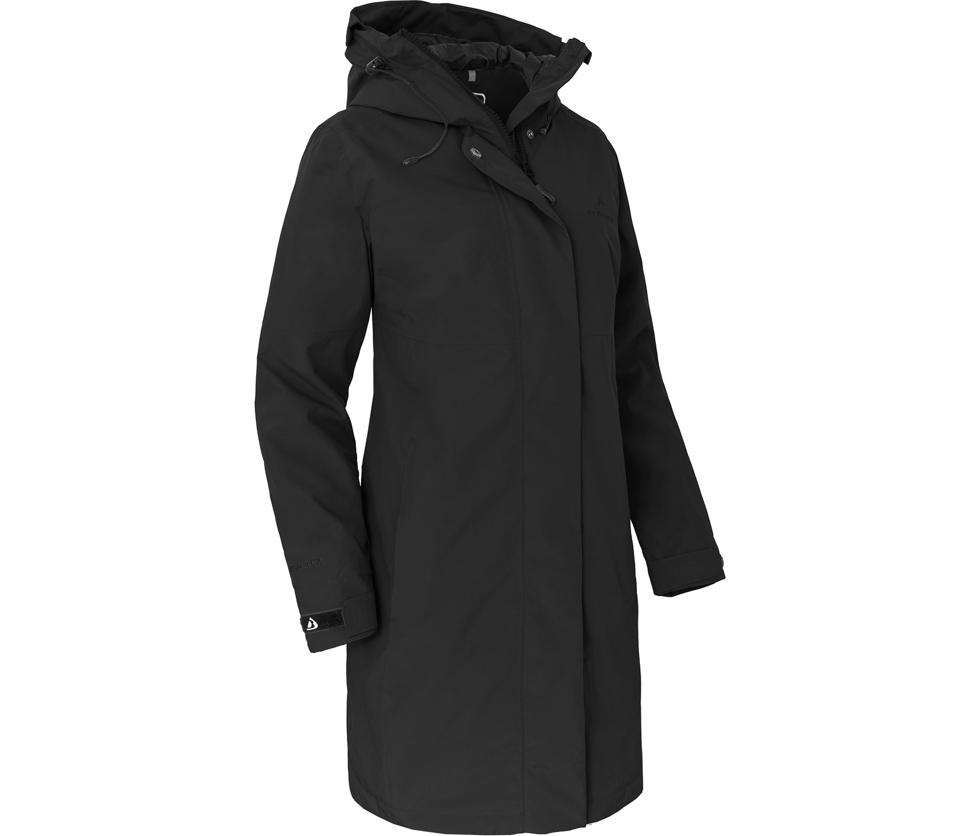 Bergson VERLA Damen Regenmantel, Netzfutter, 20000 mm Wassersäule  schwarz