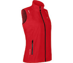 Bergson HELLI Weste | Damen Regenweste,  Netzfutter, 12000 mm Wassers�ule - salsarot