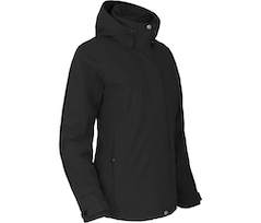 Bergson ROCKRIDER THERMO | Damen Regenjacke,  leicht wattiert, 12000 mm Wassers�ule - schwarz