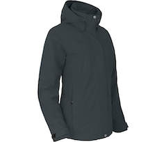 Bergson ROCKRIDER THERMO | Damen Regenjacke,  leicht wattiert, 12000 mm Wassers�ule - dunkel grau