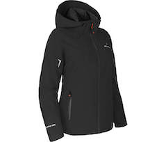 Bergson HELLI THERMO | Damen Regenjacke,  leicht wattiert, 12000 mm Wassers�ule - schwarz