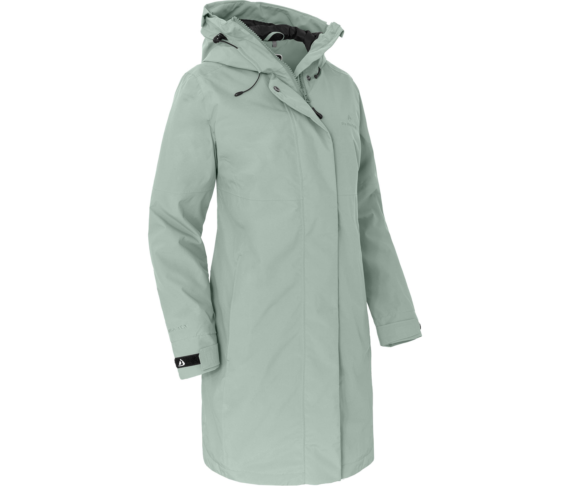 Bergson VERLA Thermo Damen Regenmantel, leicht wattiert, 20000 mm  Wassersäule Moos