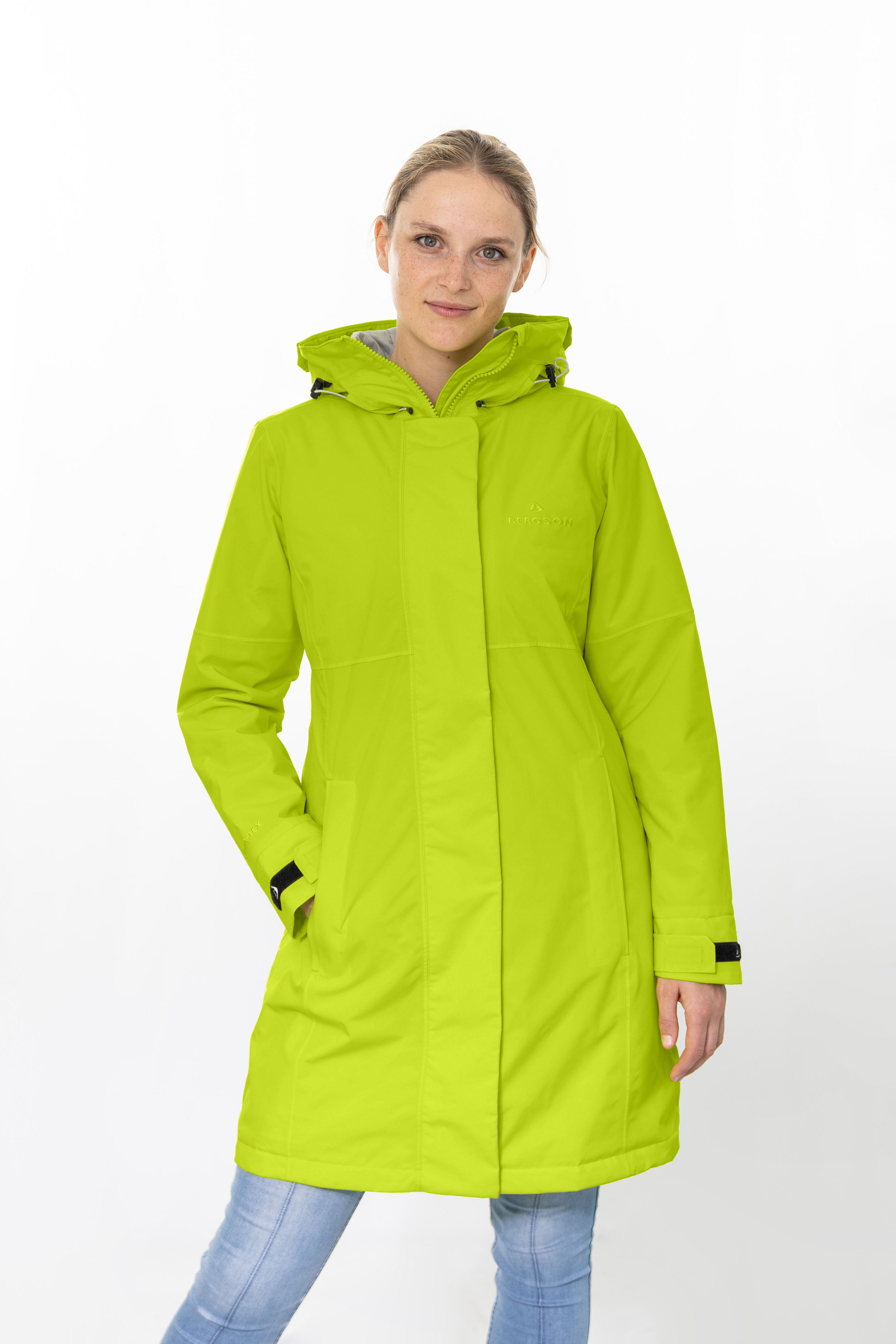 Bergson VERLA Thermo Damen Regenmantel, leicht wattiert, 20000