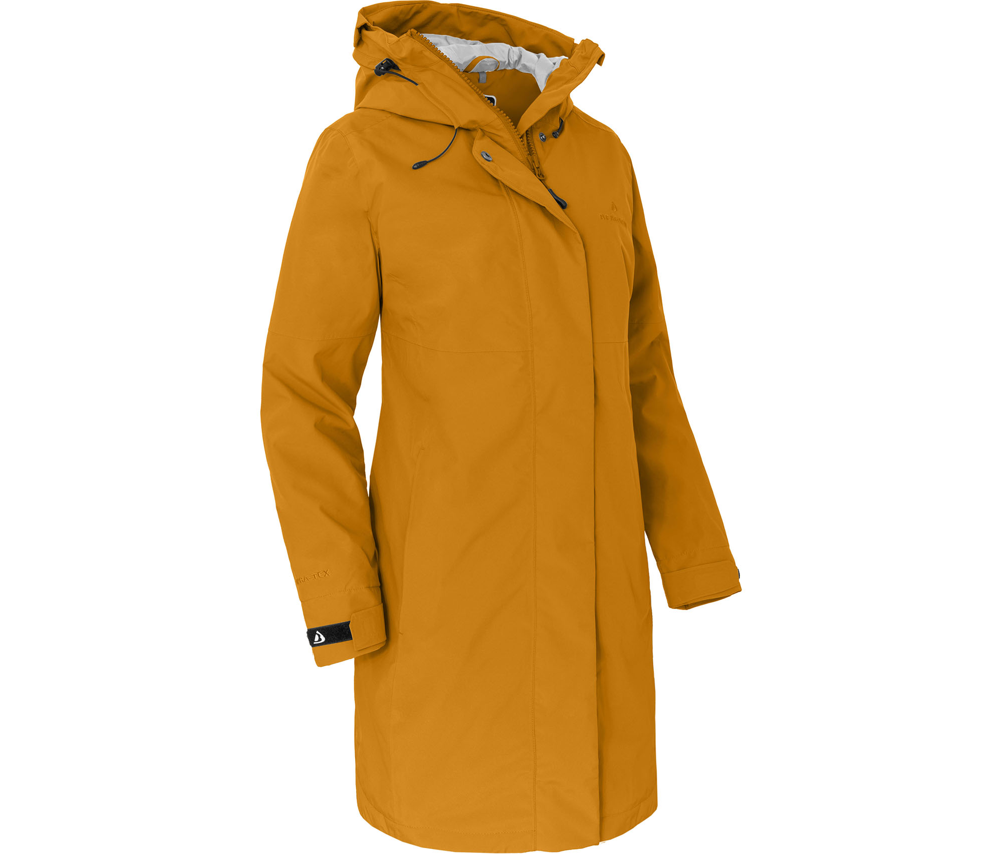 Bergson VERLA Thermo Damen Regenmantel, leicht wattiert, 20000 mm  Wassersäule gold