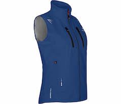 Bergson LEKNES THERMO Weste | Damen Regenweste,  recycelt, leicht wattiert, 20000 mm Wassers�ule - blau