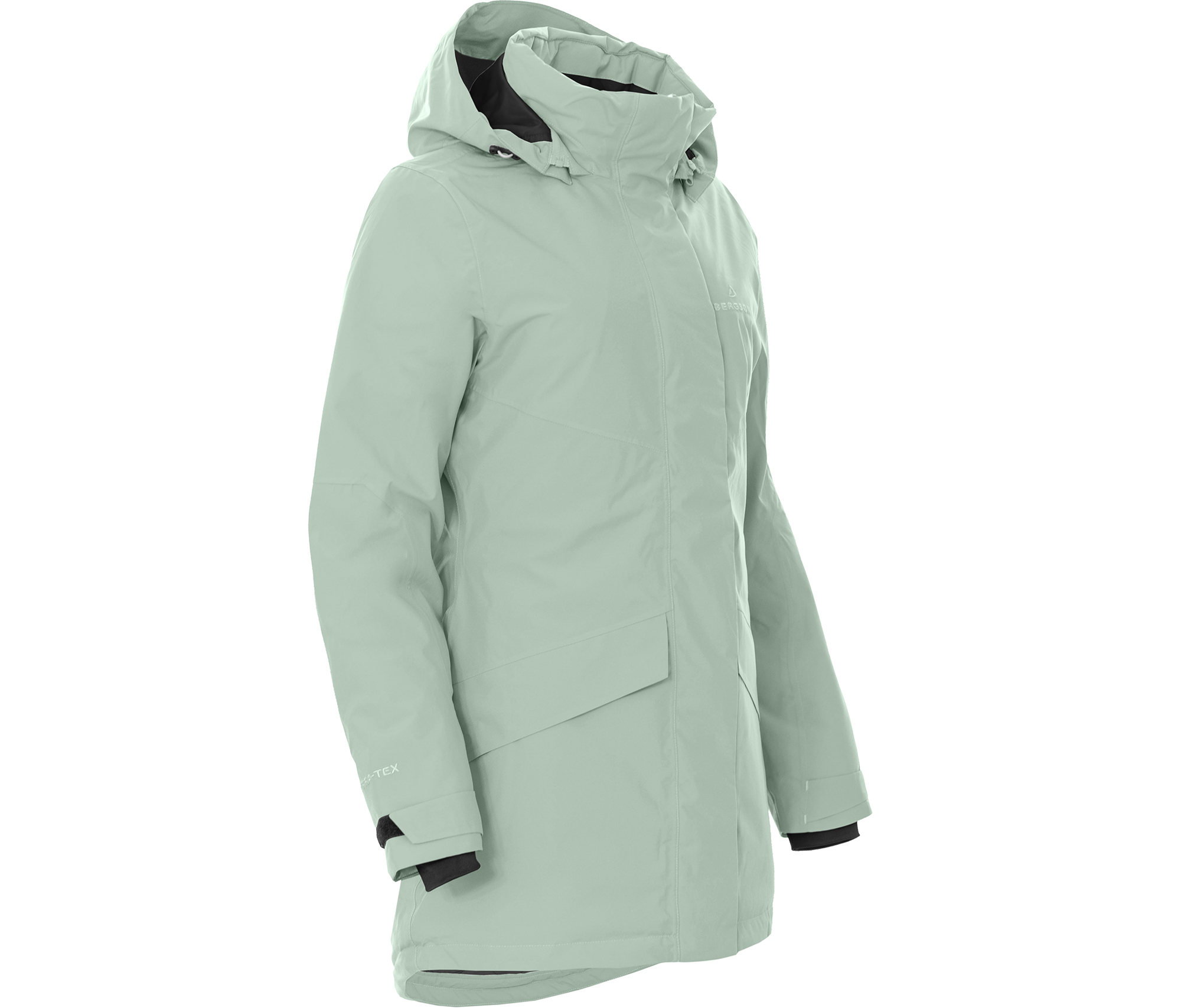 Bergson TUUSULA Damen Winterparka, warm wattiert, 20000 mm Wassersäule  Moos