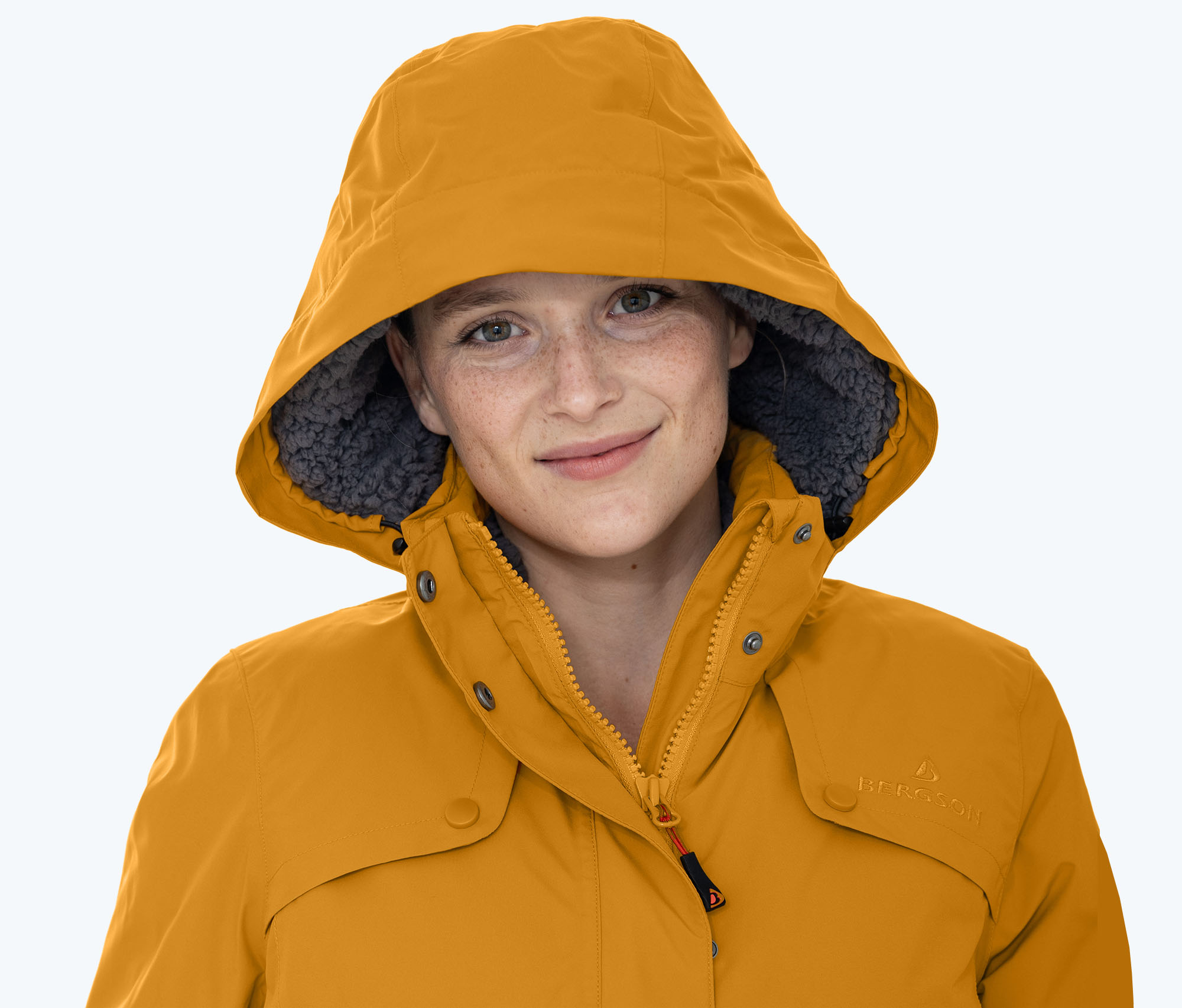 Damen Regenjacke Gefüttert - Wasserdicht, Atmungsaktiv Mit Teddyfutter, Mit Kapuze