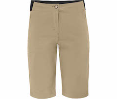 Bergson AALBORG Vario Bermuda | Damen Wandershorts,  recycelt, elastisch, sportlich - beige