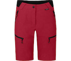 Bergson PORI Bermuda | Damen Wandershorts,  robust, elastisch - rot