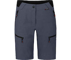 Bergson PORI Bermuda | Damen Wandershorts,  robust, elastisch - grau/blau