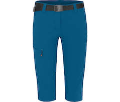 Bergson BARLEE Capri | Damen 3/4 Wanderhose,  vielseitig, pflegeleicht - Saphir blau