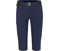 Bergson BARLEE Capri | Damen 3/4 Wanderhose,  vielseitig, pflegeleicht - peacoat blau