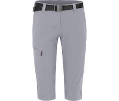 Bergson BARLEE Capri | Damen 3/4 Wanderhose,  vielseitig, pflegeleicht - hellgrau