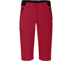 Bergson VIDAA COMFORT Capri | Damen 3/4 Wanderhose,  leicht, strapazierf�hig - rot