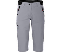 Bergson VIDAA COMFORT Capri | Damen 3/4 Wanderhose,  leicht, strapazierf�hig - hellgrau