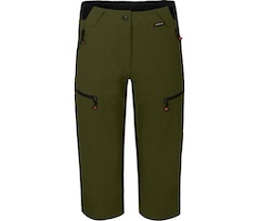 Bergson PORI Capri | Damen 3/4 Wanderhose,  robust, elastisch - dunkel gr�n