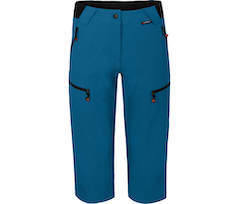 Bergson PORI Capri | Damen 3/4 Wanderhose,  robust, elastisch - Saphir blau