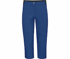 Bergson AALBORG Vario 7/8 | Damen 7/8 Wanderhose,  recycelt, elastisch, sportlich - blau